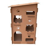 Cat Scratching Posts: Samland CAT SCRATCHING CARDBOARD 4 LEVEL HOUSE