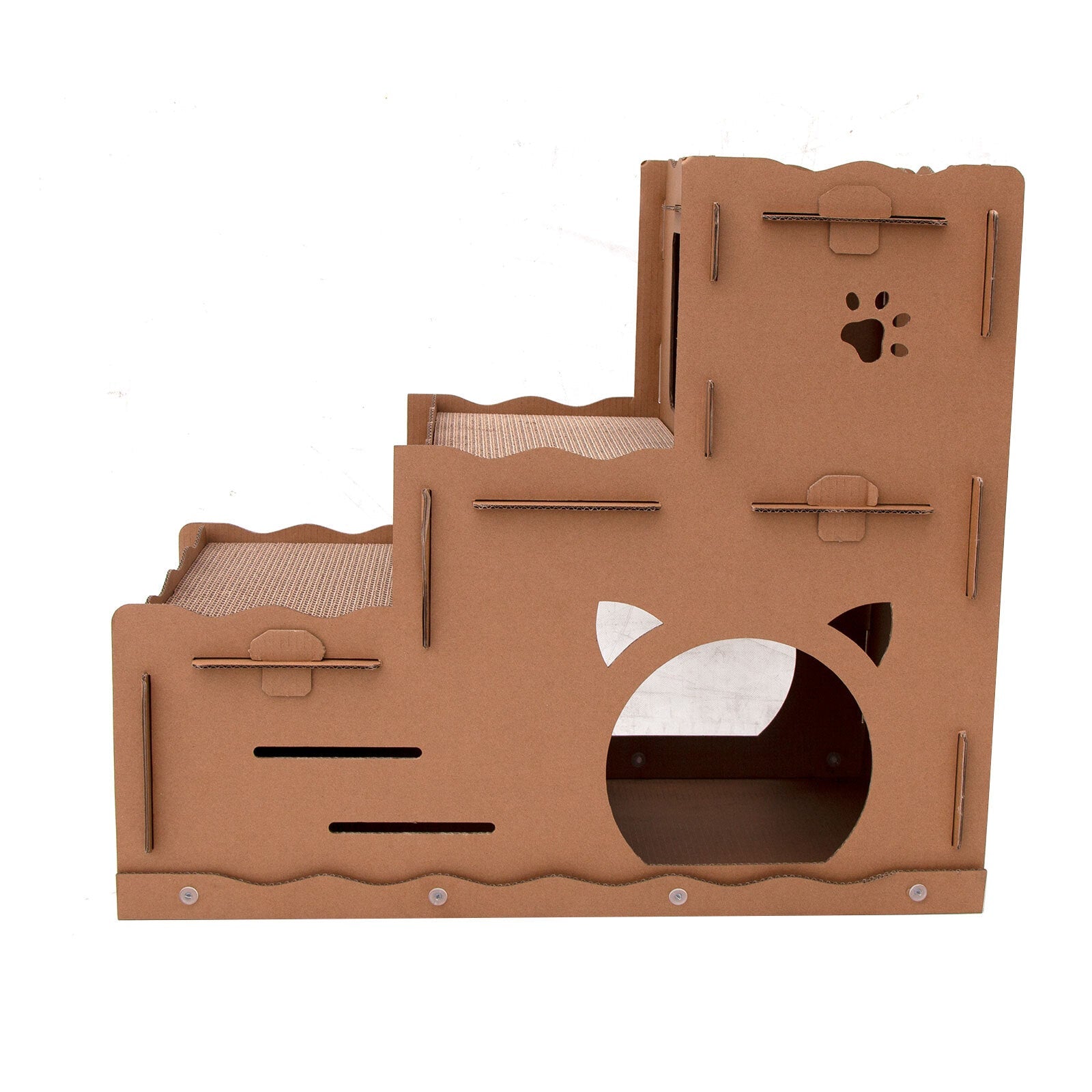 Cat Scratching Posts: Samland CAT SCRATCHING CARDBOARD 3 LEVEL HOUSE