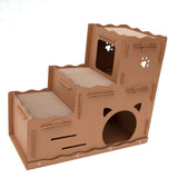 Cat Scratching Posts: Samland CAT SCRATCHING CARDBOARD 3 LEVEL HOUSE