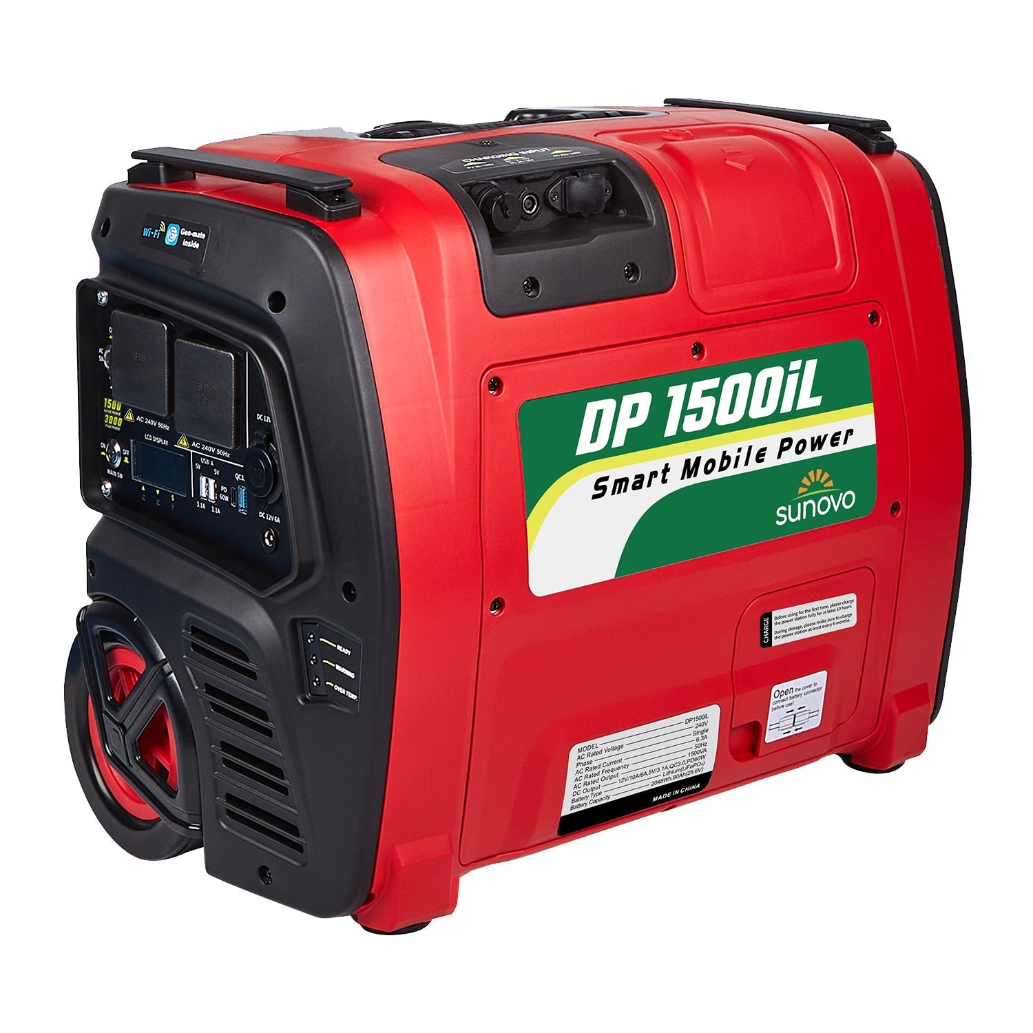 Batteries & Generators: Samland 1500W Portable Power Station Solar Inverter Generator