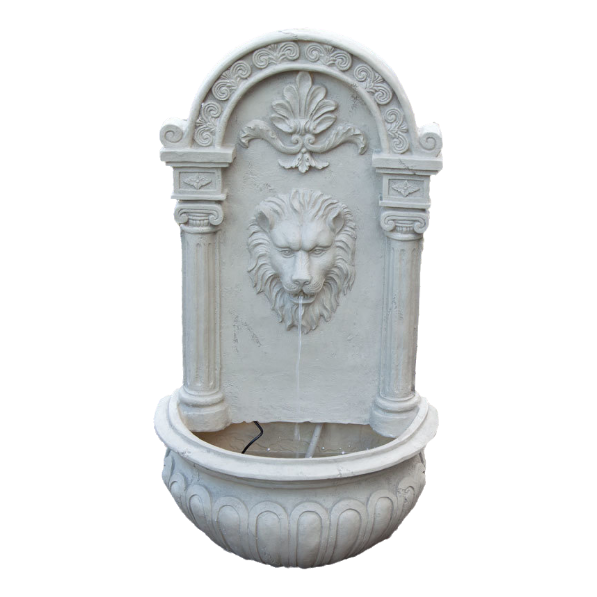 Fountain & Ponds Accessories: Samland  SOLAR DECORATIVE LION WALL WATER FOUNTAIN FEATURE