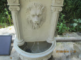 Fountain & Ponds Accessories: Samland  SOLAR DECORATIVE LION WALL WATER FOUNTAIN FEATURE
