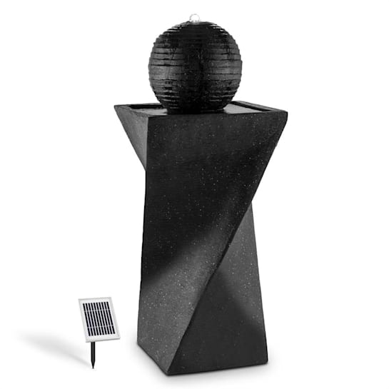 Fountain & Ponds Accessories: Samland SOLAR PANEL POWER WATER PUMP FOUNTAIN FEATURE WITH LED TWISTED DESIGN