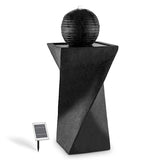 Fountain & Ponds Accessories: Samland SOLAR PANEL POWER WATER PUMP FOUNTAIN FEATURE WITH LED TWISTED DESIGN