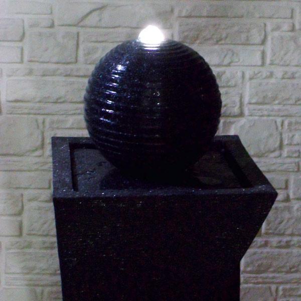 Fountain & Ponds Accessories: Samland SOLAR PANEL POWER WATER PUMP FOUNTAIN FEATURE WITH LED TWISTED DESIGN