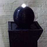 Fountain & Ponds Accessories: Samland SOLAR PANEL POWER WATER PUMP FOUNTAIN FEATURE WITH LED TWISTED DESIGN