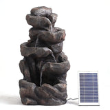 Fountain & Ponds Accessories: Samland GROTTO FALL SOLAR WATER FOUNTAIN WITH LED LIGHTS