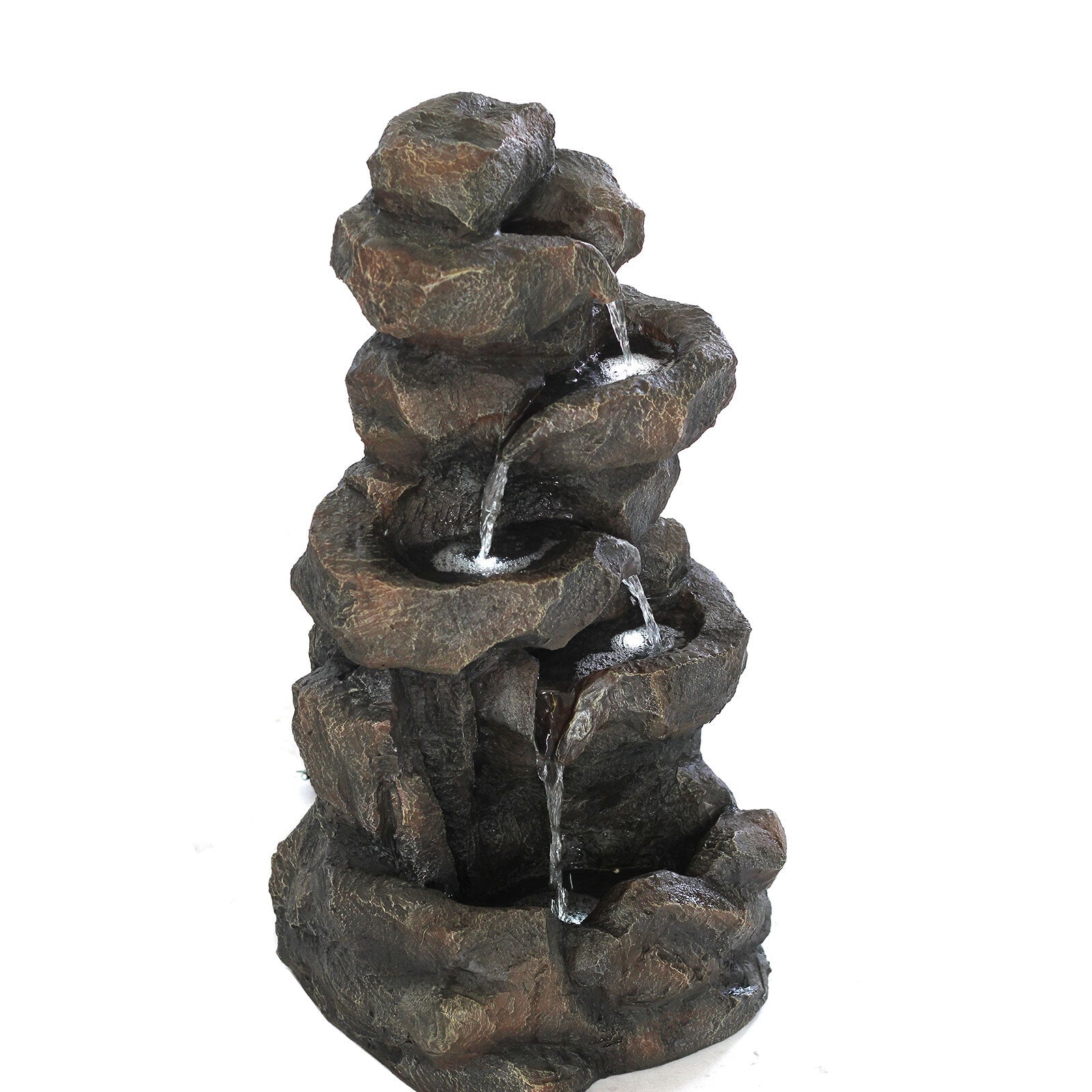 Fountain & Ponds Accessories: Samland GROTTO FALL SOLAR WATER FOUNTAIN WITH LED LIGHTS