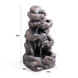 Fountain & Ponds Accessories: Samland GROTTO FALL SOLAR WATER FOUNTAIN WITH LED LIGHTS