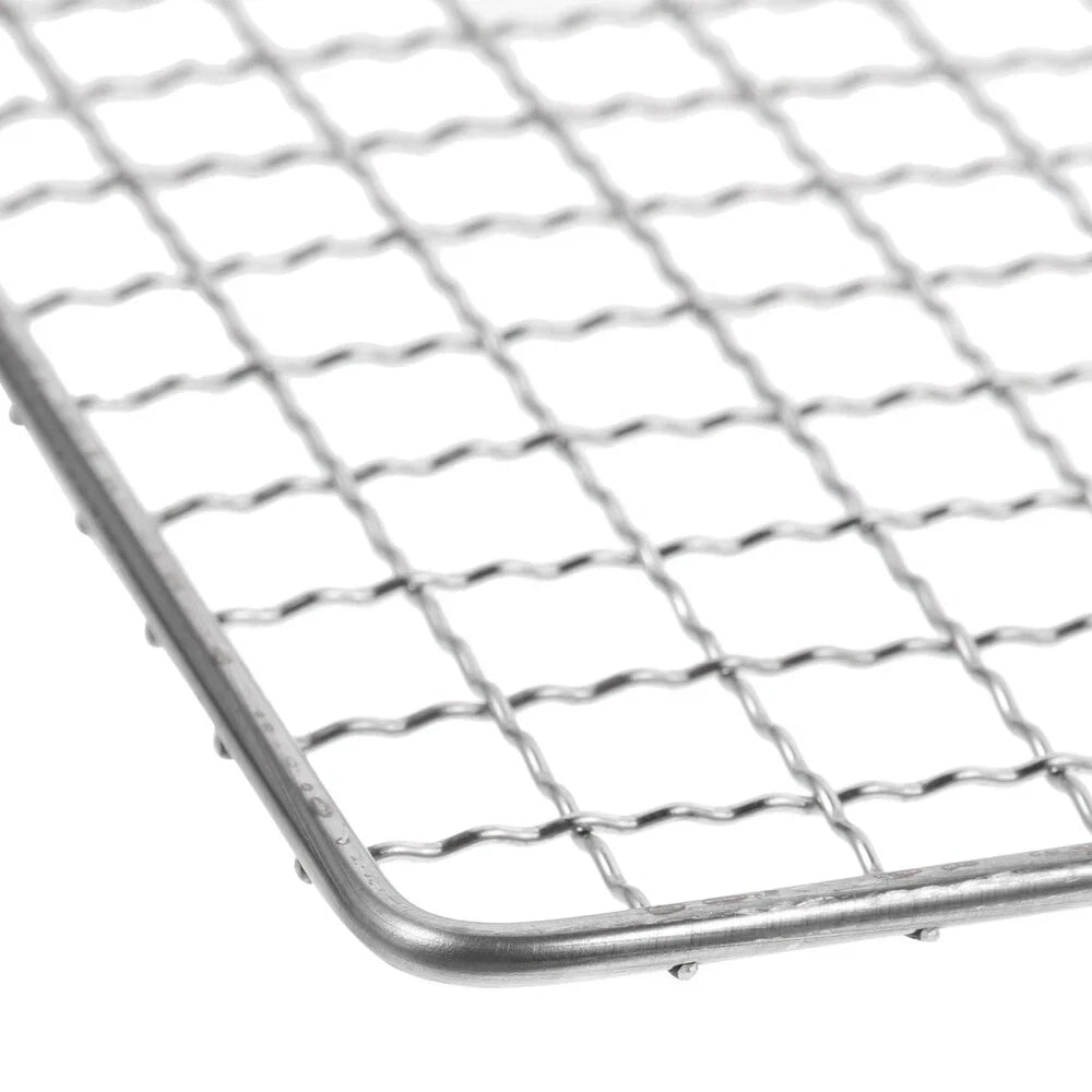 Outdoor Sofas & Lounge Sets: Samland 22x12cm BBQ Grill Mesh Fish Meat Rectangle Net Mat Barbecue Pad for Camping