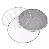 Outdoor Sofas & Lounge Sets: Samland 28CM BBQ Grill Mesh Fish Meat Round Net Mat Barbecue Pad for Camping