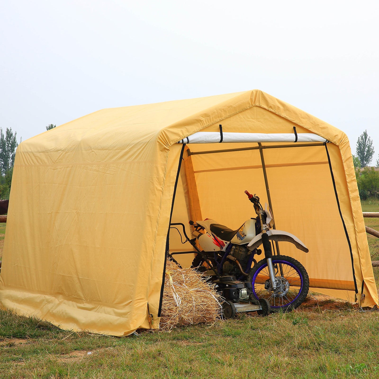 Sheds: Samland Portable Storage Garage Shelter Size 10x10FT