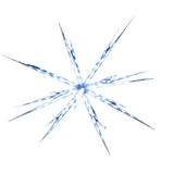 Outdoor Decorations & Lights: Samland 160 Led Blast Ice Star Ball Christmas Light Decoration White