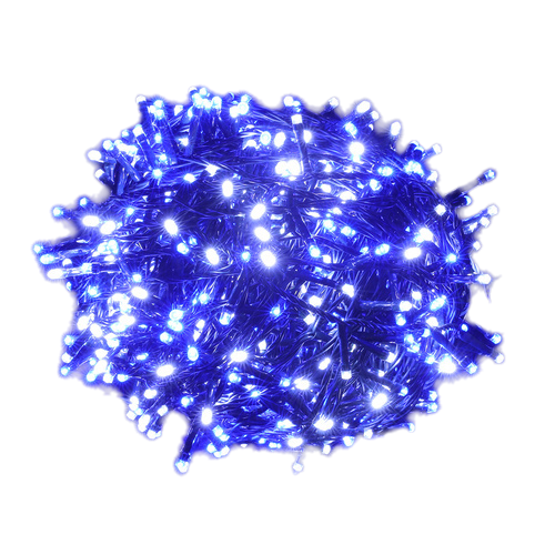 Outdoor Decorations & Lights: Samland 1200 Led Christmas Fairy Light Blue & White