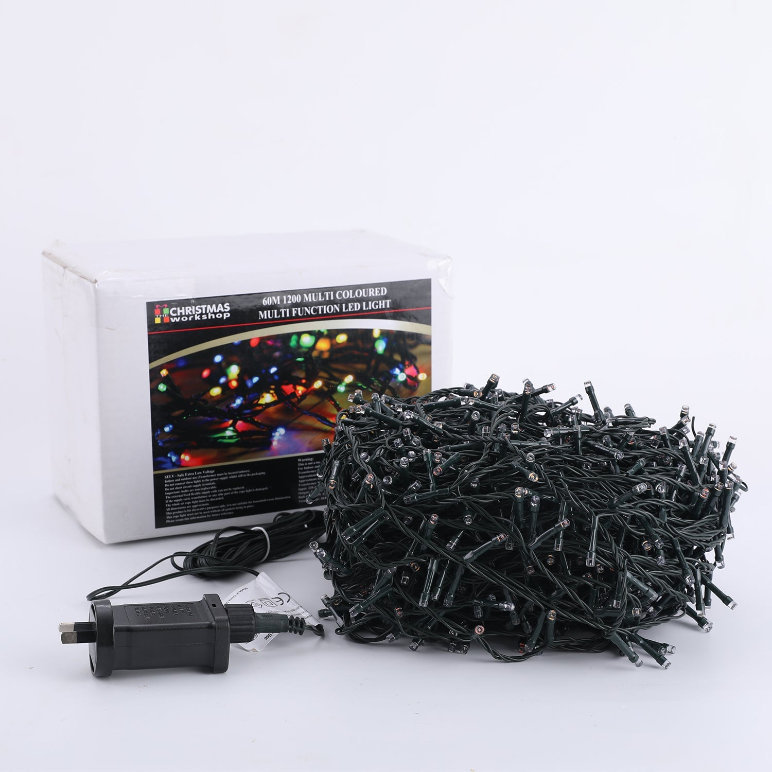 Outdoor Decorations & Lights: Samland 1200 Led Christmas Fairy Light Multi Colour