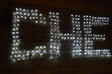 Fence & Gate Accessories: Samland 448 LED Programmable Scrolling Text Message Net Light 2m x 80cm in White