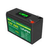 Batteries & Generators: Samland 12V 6AH Deep Circle Lifepo4 Lithium Battery Rechargeable