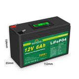Batteries & Generators: Samland 12V 6AH Deep Circle Lifepo4 Lithium Battery Rechargeable