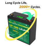 Outdoor Power Equipment: Samland 12V 18AH Deep Circle Lifepo4 Battery Rechargeable Lithium