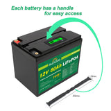 Batteries & Generators: Samland 12V 60AH Deep Circle Lifepo4 Lithium Battery Rechargeable