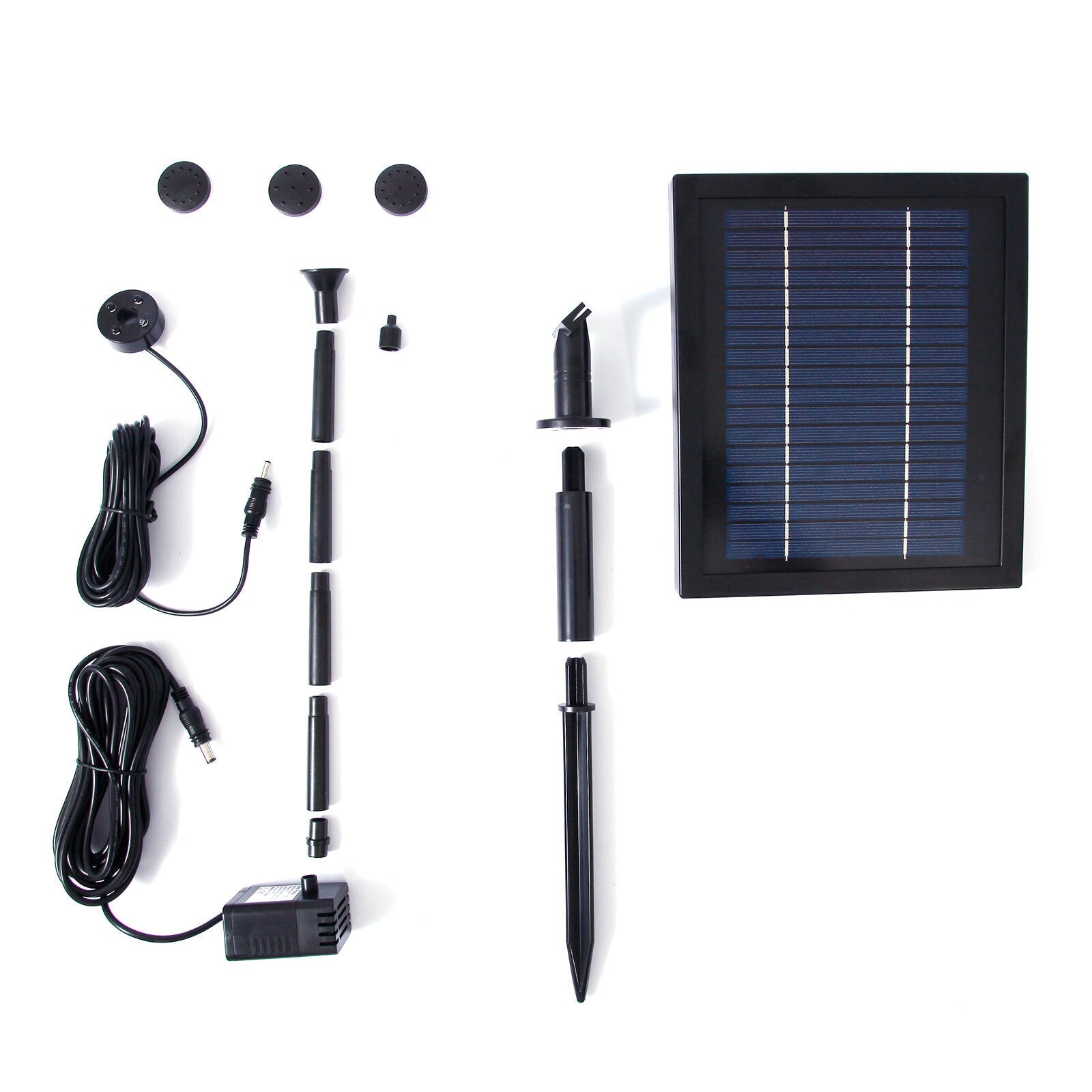 Fountain & Ponds Accessories: Samland 9V 250LPH Solar Pump with Battery Backup Panel for Small Pond Fountain Feature