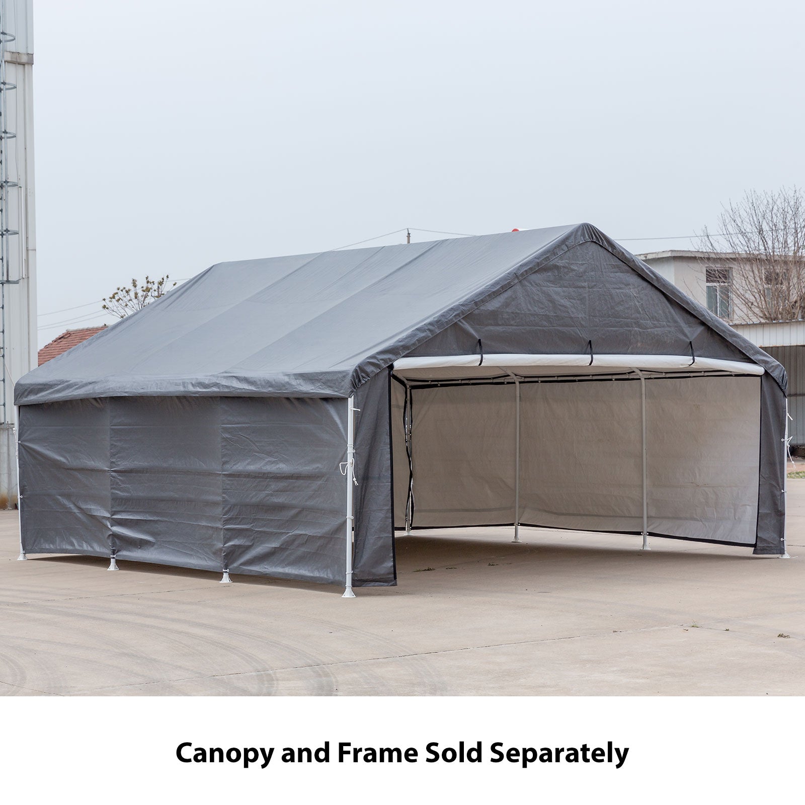Caravan Accessories: Samland Enclosure Kit (Side Wall Accessory Only) for Portable Double Carport Canopy 18x20FT