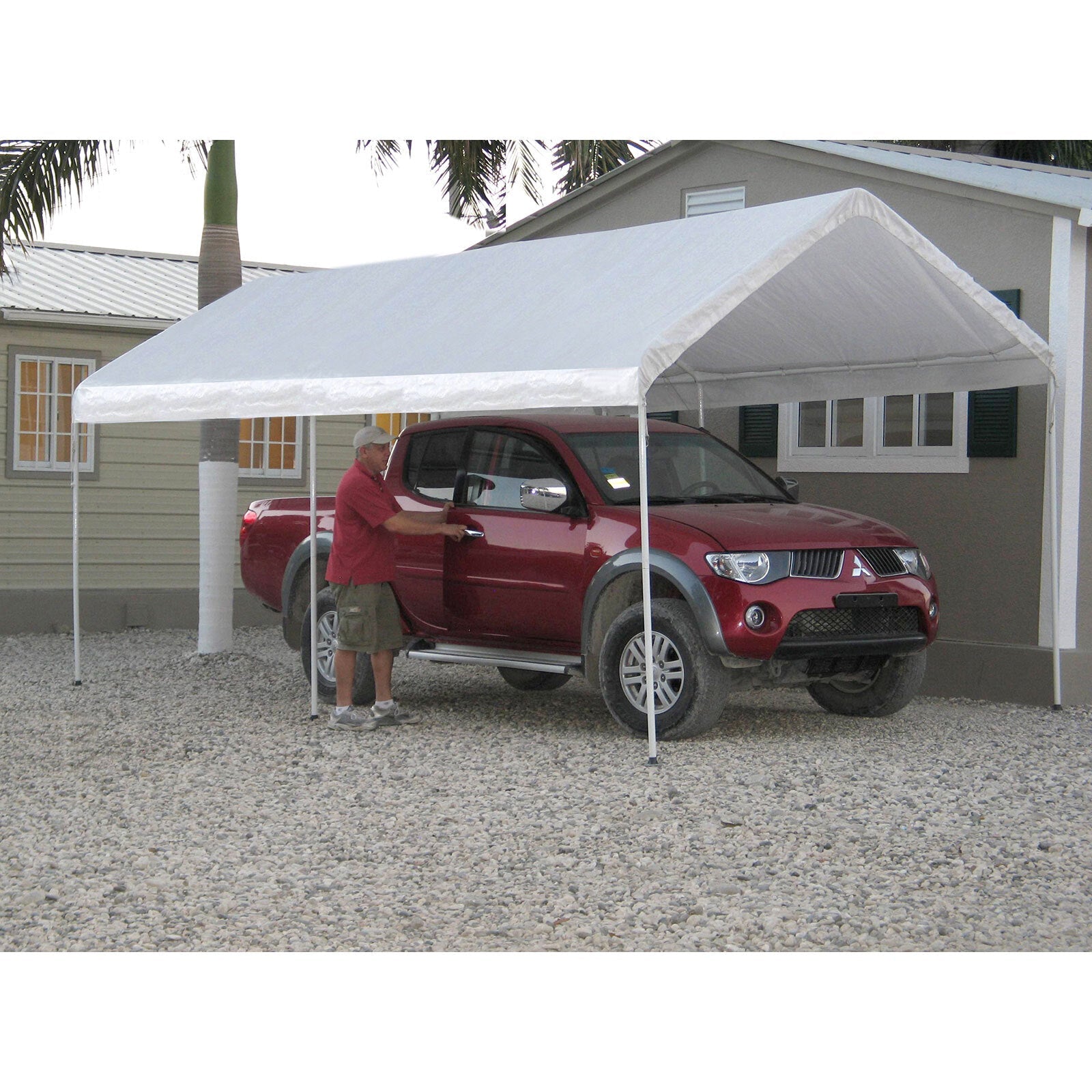 Canopies & Gazebos: Samland Portable Carport Garage Shelter Canopy 10x20FT