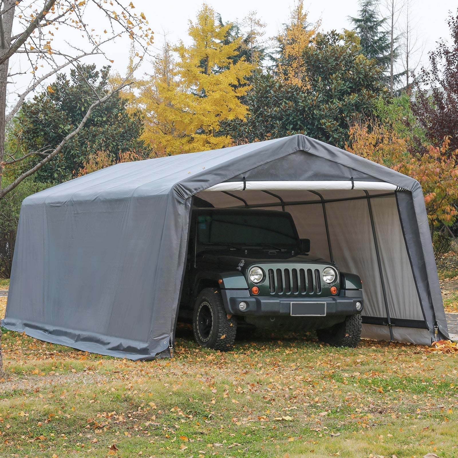 Automotive Repair & Speciality Tools: Samland Replacement Cover Kit for Portable Carport Garage Shelter in Size 12X20FT