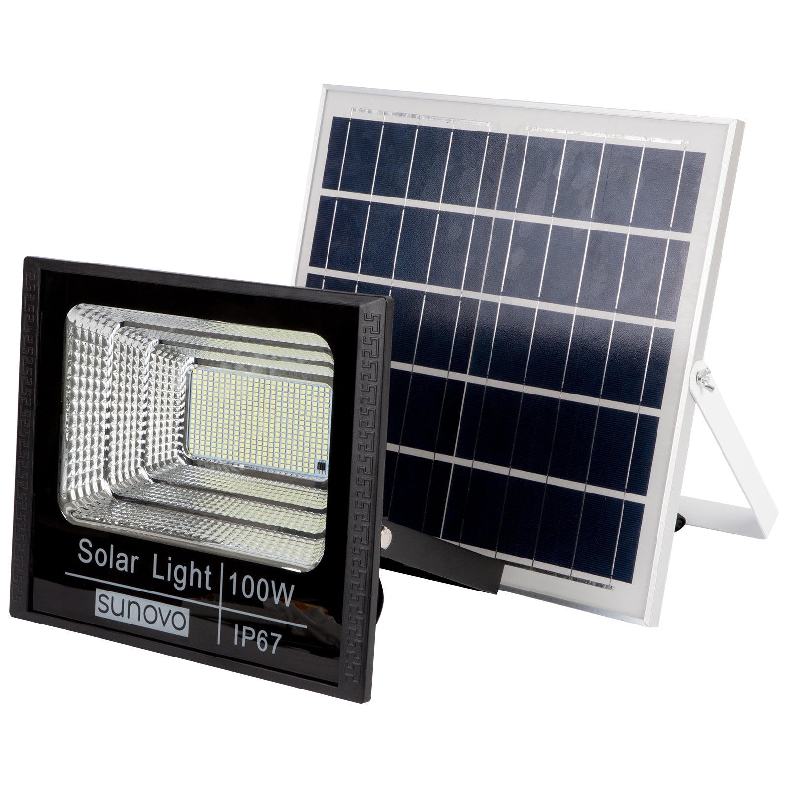 Fountain & Ponds Accessories: Samland 297 Led Solar Flood Light Outdoor with Remote Control 100W Cold White