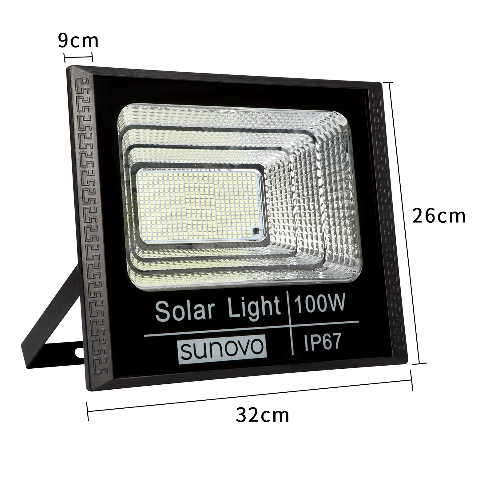 Fountain & Ponds Accessories: Samland 297 Led Solar Flood Light Outdoor with Remote Control 100W Cold White