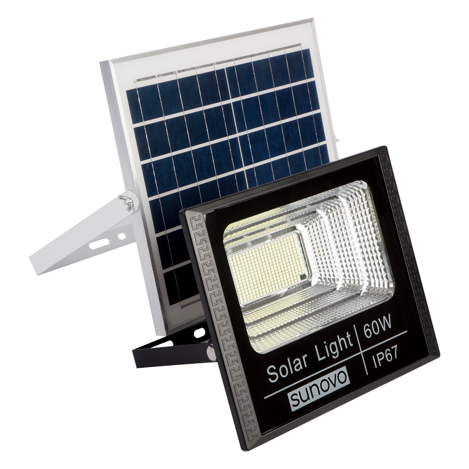 Fountain & Ponds Accessories: Samland Solar Flood Light Outdoor with Remote Control 60W Cold White