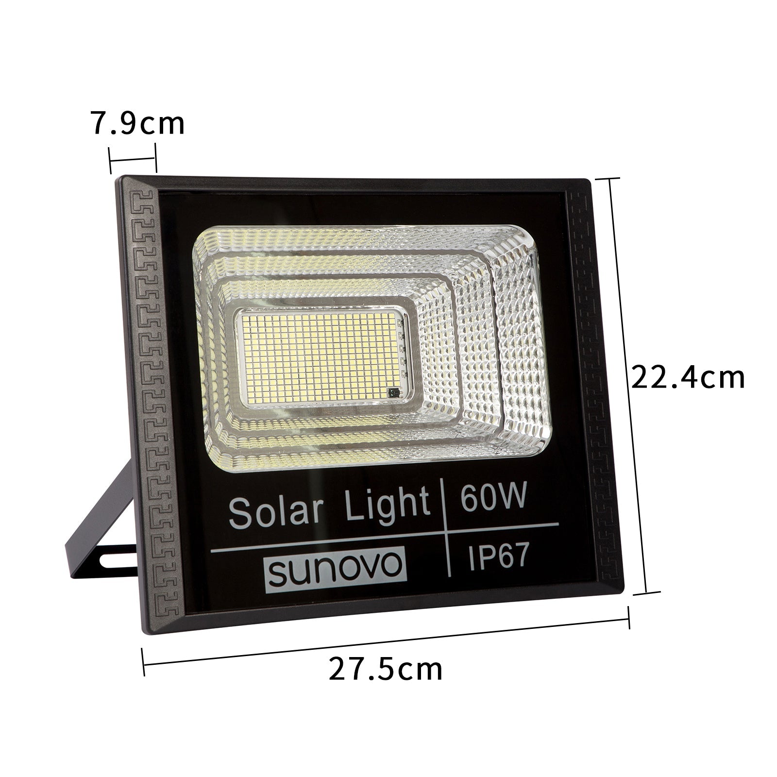Fountain & Ponds Accessories: Samland Solar Flood Light Outdoor with Remote Control 60W Cold White