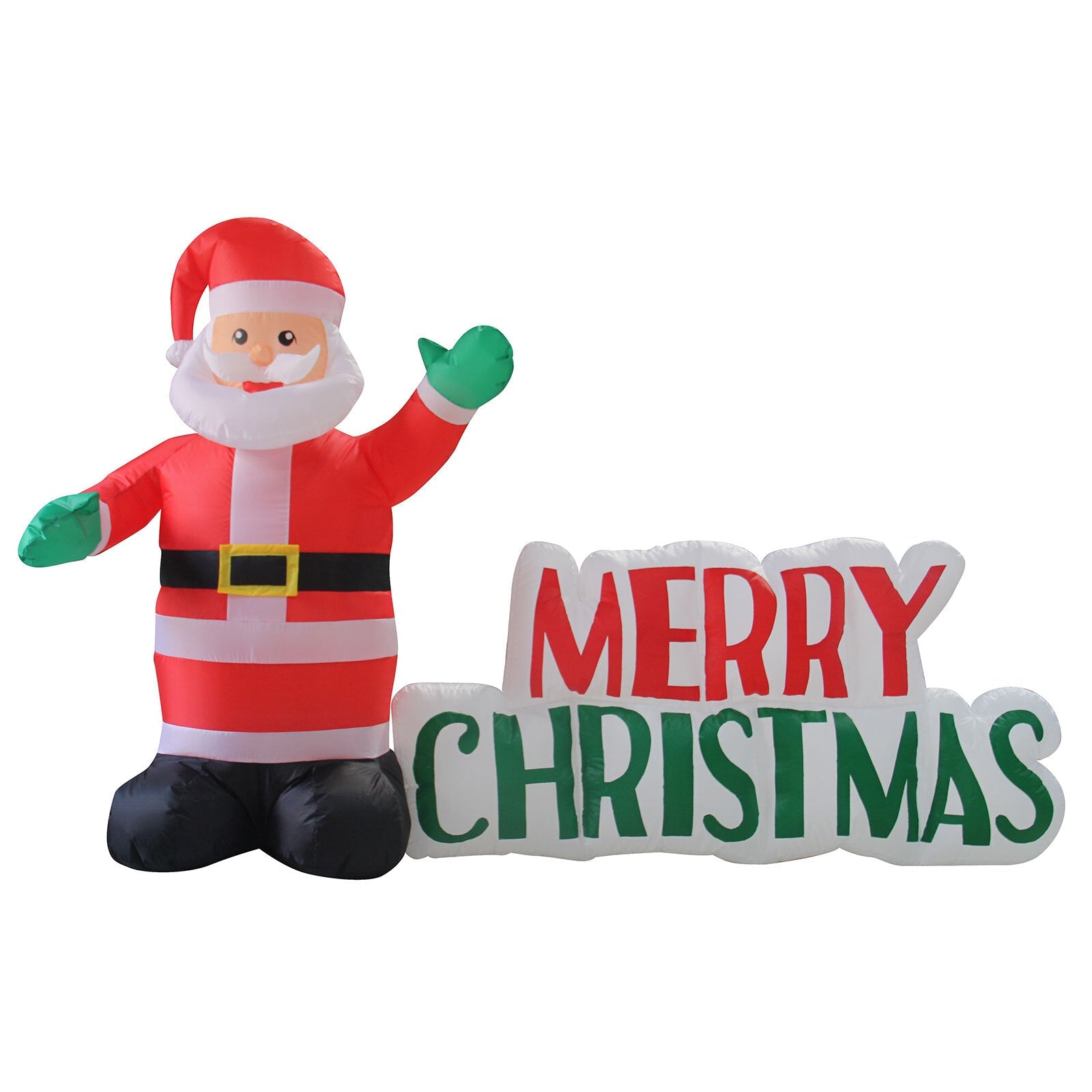 Christmas Decorations: Samland LED INFLATABLE SANTA CLAUSE WITH MERRY CHRISTMAS SIGN FOR CHRISTMAS DECORATION