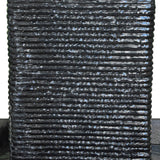 Fountain & Ponds Accessories: Samland 43CM SQUARE PILLAR WATER FEATURE FOUNTAIN WITH LED LIGHTS