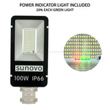 Outdoor Lights: Samland 100W SOLAR GARDEN PATHWAY STREET LIGHT ADJUSTABLE SOLAR PANEL