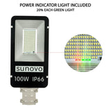 Outdoor Lights: Samland 100W SOLAR GARDEN PATHWAY STREET LIGHT ADJUSTABLE SOLAR PANEL