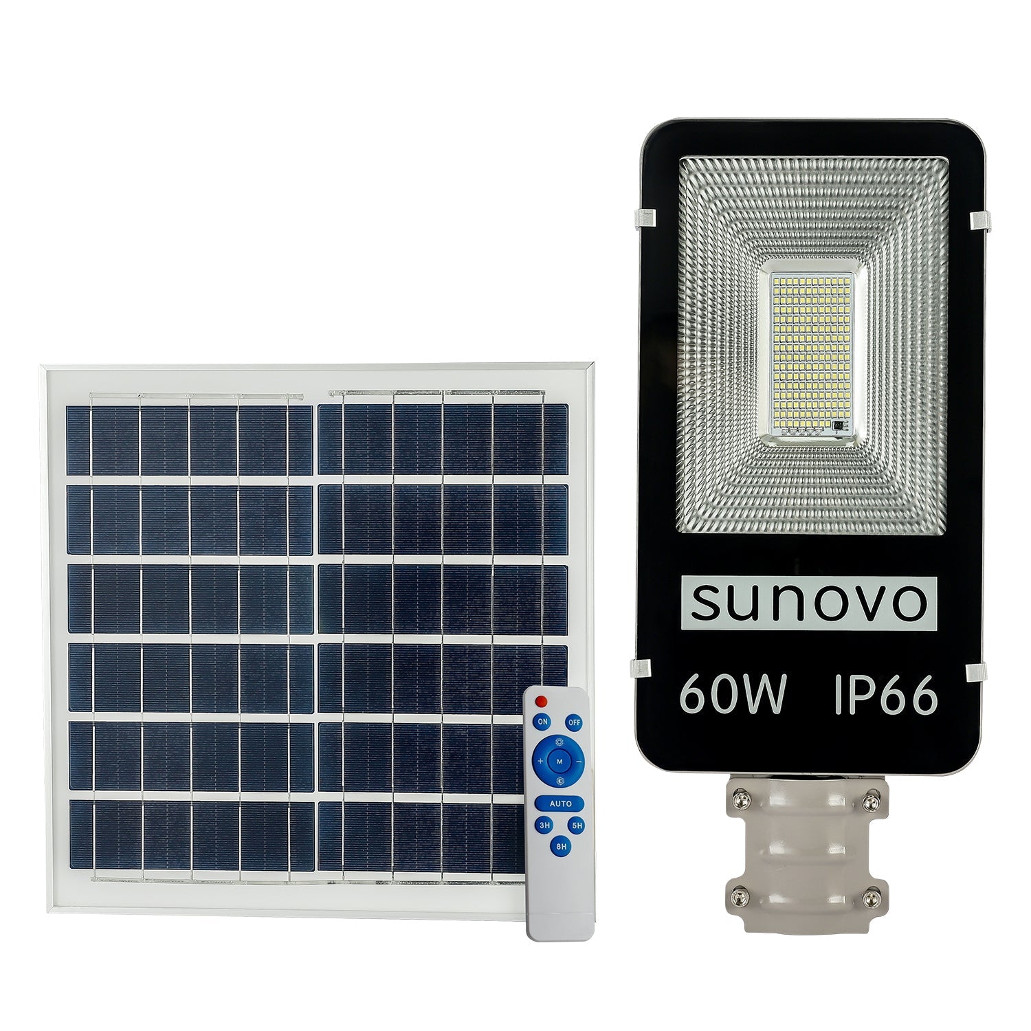 Outdoor Lights: Samland 60W SOLAR GARDEN PATHWAY STREET LIGHT ADJUSTABLE SOLAR PANEL