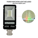 Outdoor Lights: Samland 60W SOLAR GARDEN PATHWAY STREET LIGHT ADJUSTABLE SOLAR PANEL