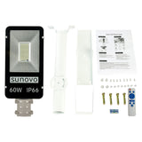Outdoor Lights: Samland 60W SOLAR GARDEN PATHWAY STREET LIGHT ADJUSTABLE SOLAR PANEL