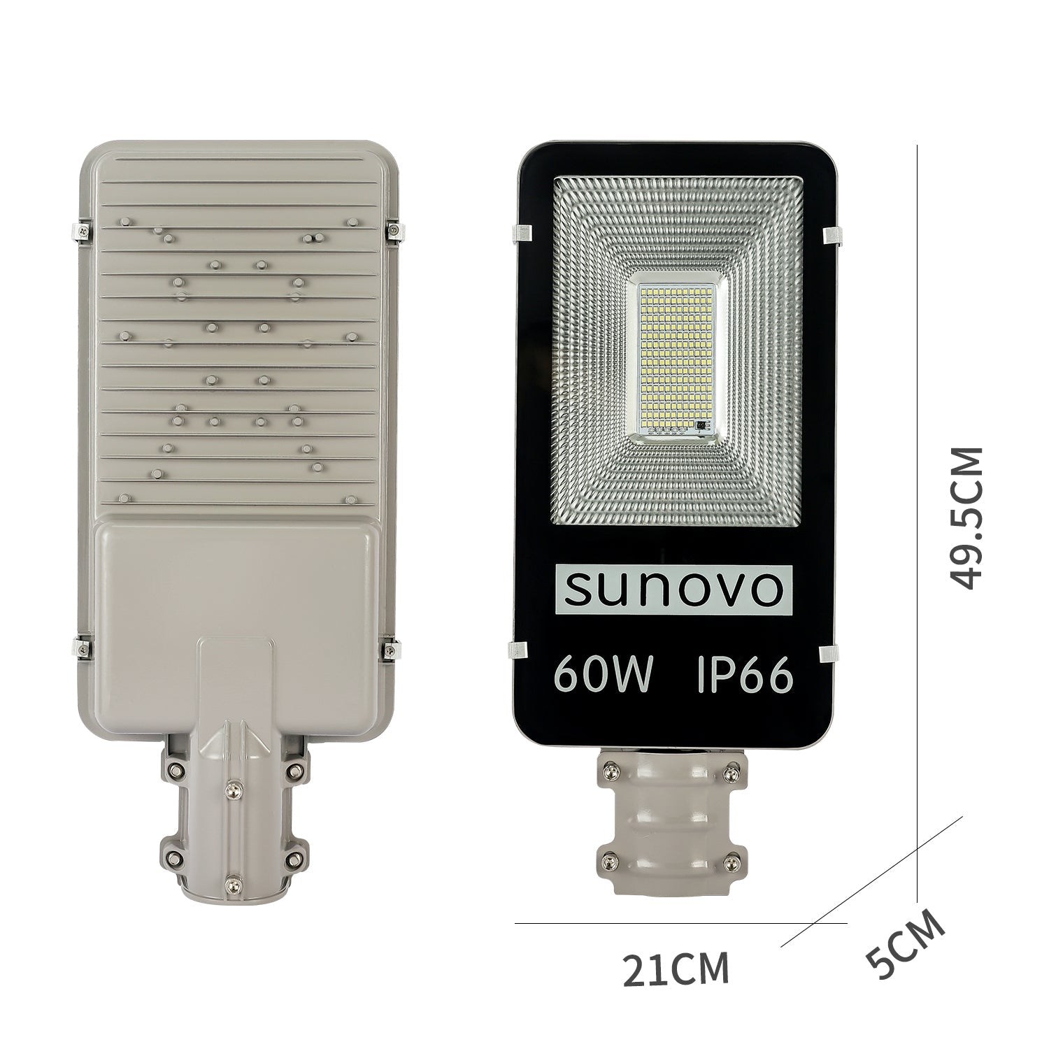 Outdoor Lights: Samland 60W SOLAR GARDEN PATHWAY STREET LIGHT ADJUSTABLE SOLAR PANEL