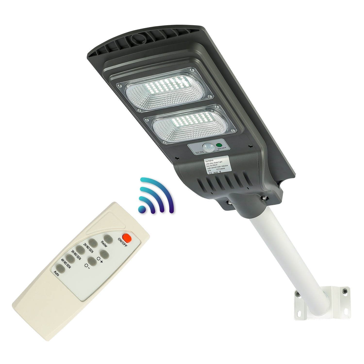 Outdoor Lights: Samland 60W SOLAR PIR GARDEN LIGHT WITH MOTION SENSOR