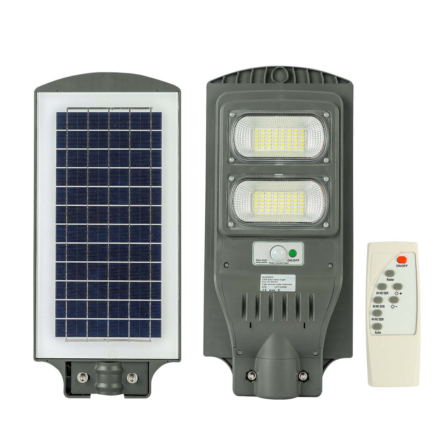 Outdoor Lights: Samland 60W SOLAR PIR GARDEN LIGHT WITH MOTION SENSOR