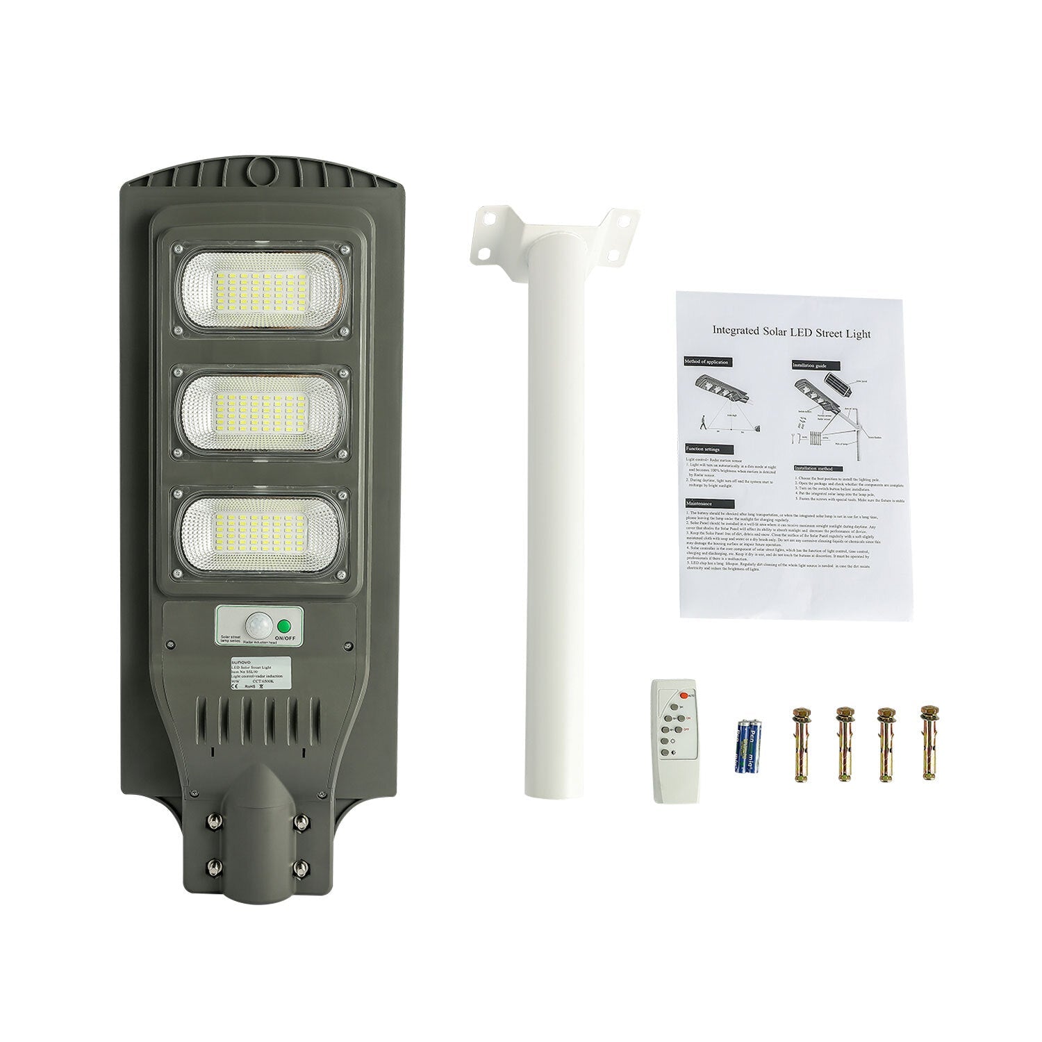 Gardening Tools: Samland 90W SOLAR PIR GARDEN LIGHT WITH MOTION SENSOR