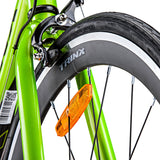 Exercise Bikes: Samland 700C ROAD BIKE TEMPO1.0 SHIMANO 21 SPEED RACING BICYCLE 59CM GREEN/BLACK