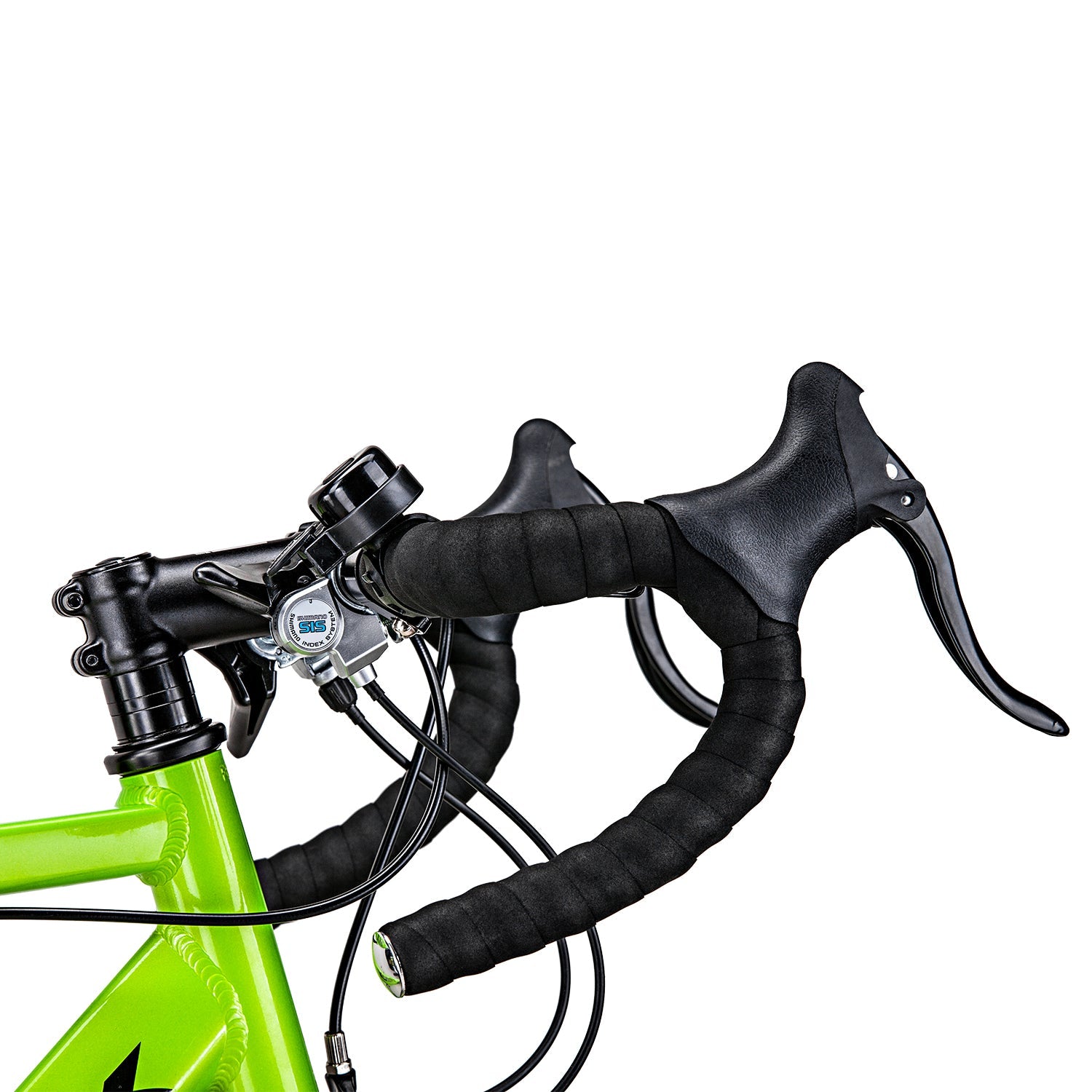 Exercise Bikes: Samland 700C ROAD BIKE TEMPO1.0 SHIMANO 21 SPEED RACING BICYCLE 59CM GREEN/BLACK