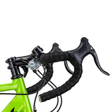 Exercise Bikes: Samland 700C ROAD BIKE TEMPO1.0 SHIMANO 21 SPEED RACING BICYCLE 59CM GREEN/BLACK