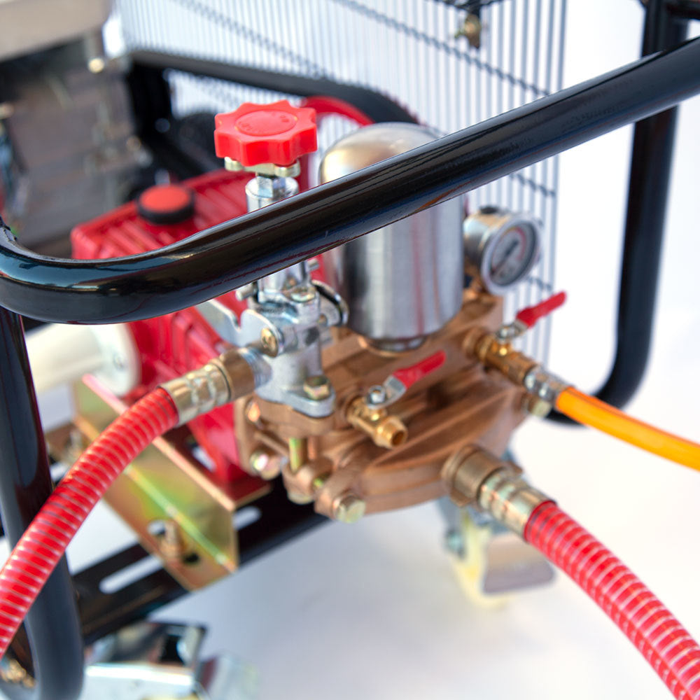 Herbicides: Samland 5.5HP WEED OR PEST CONTROL SPRAYING SYSTEM WITH PISTON PUMP 50M SPRAYER HOSE REEL