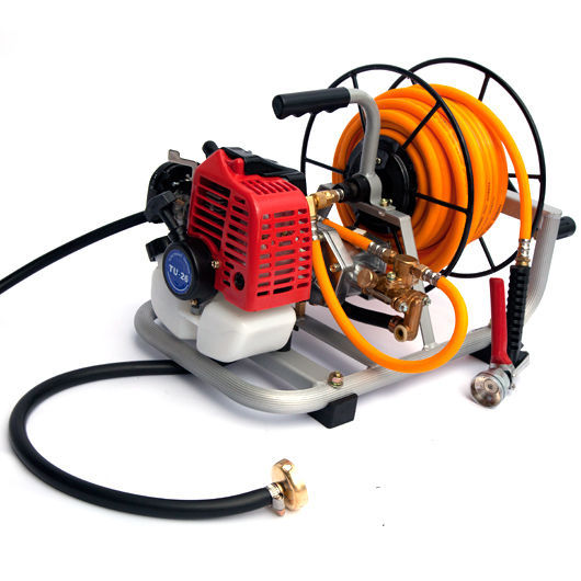 Herbicides: Samland GARDEN WEED SPRAYER PUMP WITH MOTOR & HOSE REEL KIT PEST CONTROL
