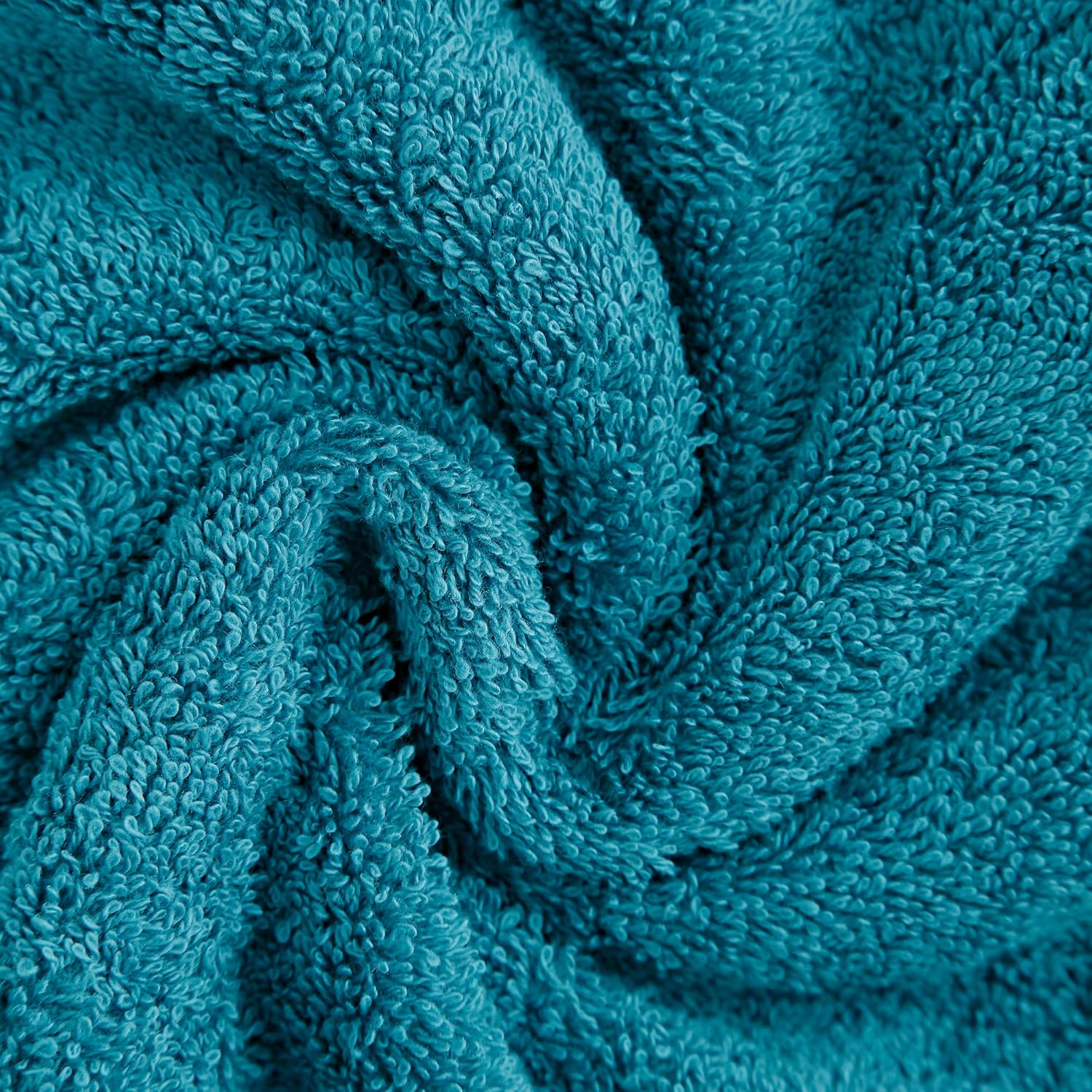 Bed Sheets: Samland Premium Cotton Washcloths 4-Pack Quick-Dry Face Towels Set-Blue