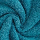 Bed Sheets: Samland Premium Cotton Washcloths 4-Pack Quick-Dry Face Towels Set-Blue